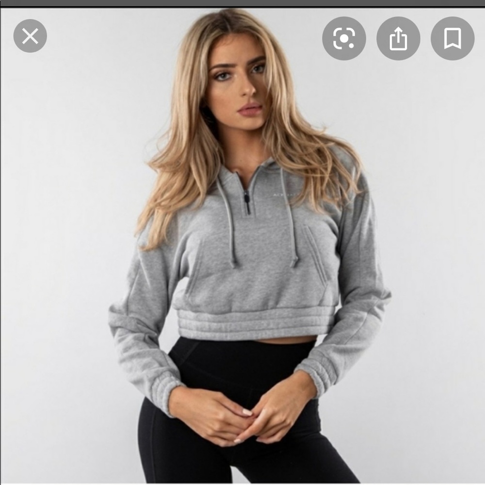 Alphalete capital crop hoodie
